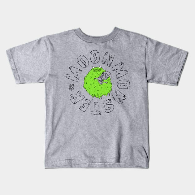 Moonmonster - Goopy Death Kids T-Shirt by gocomedyimprov